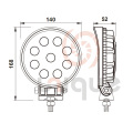 Fechar a inundação feixe 27W 2025lm LED trabalho lâmpada impermeável